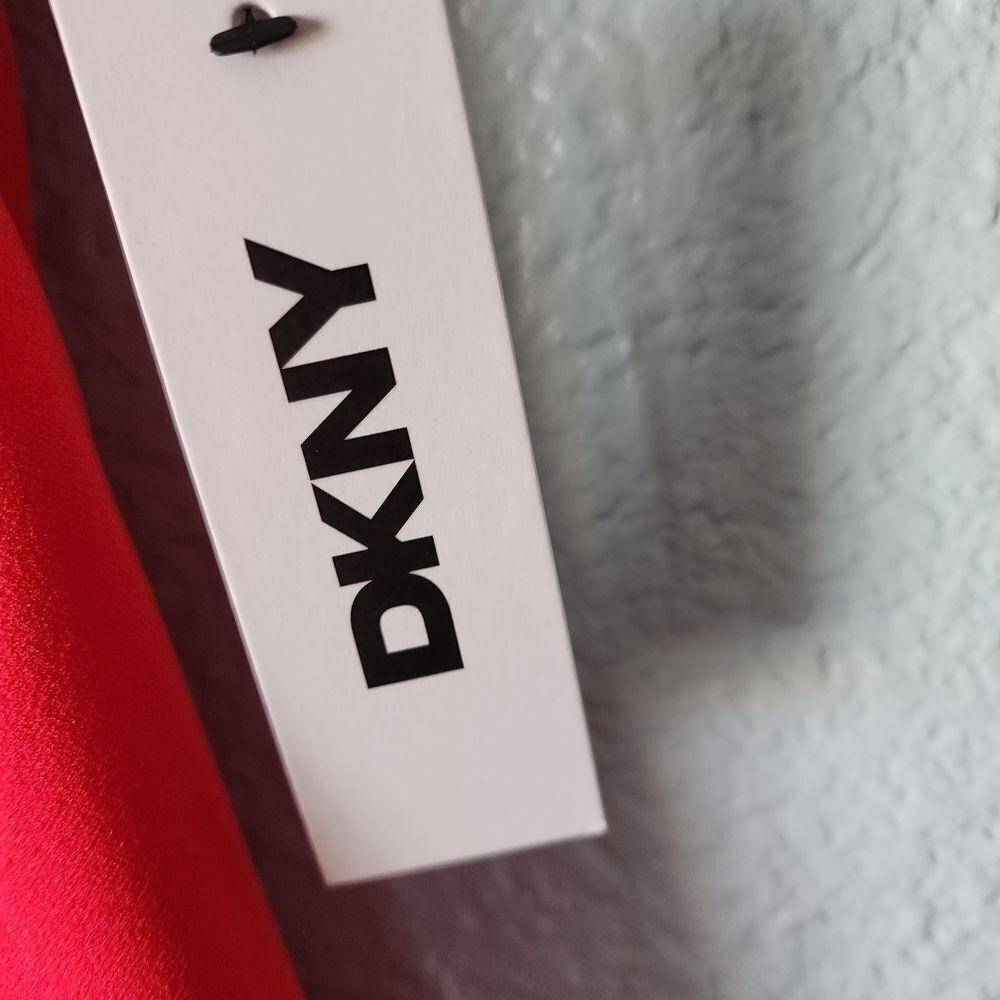 DKNY Women's Vibrant Red Midi Dress - Picture 7 of 16